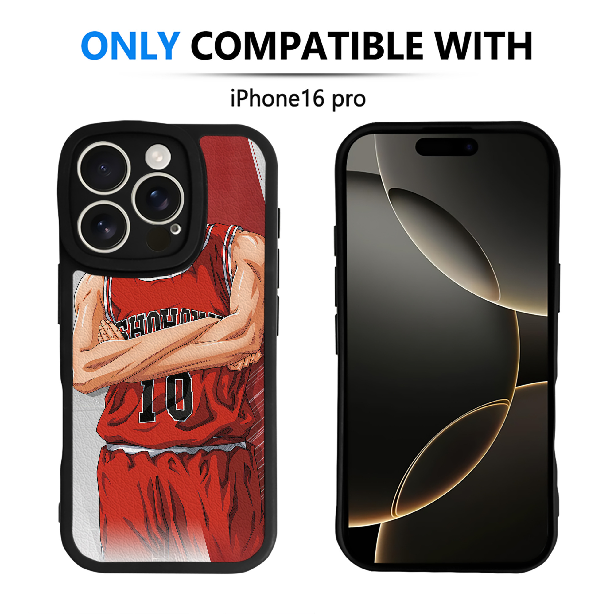 （画像用） SLAM DUNK／スラムダンク 【iPhone 16シリーズ対応】シリコンスマホケース（レザー調） 材質：シリコン